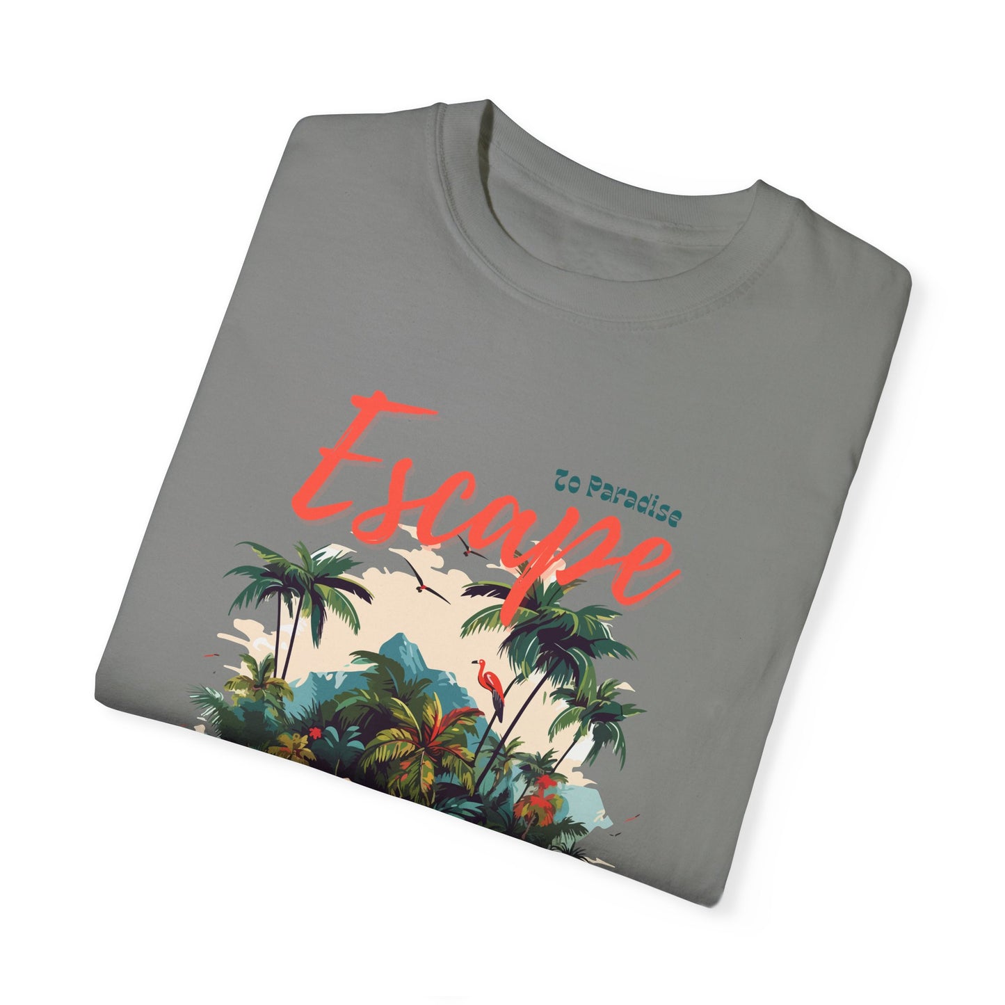 Escape Island Forest Unisex Garment-Dyed T-shirt