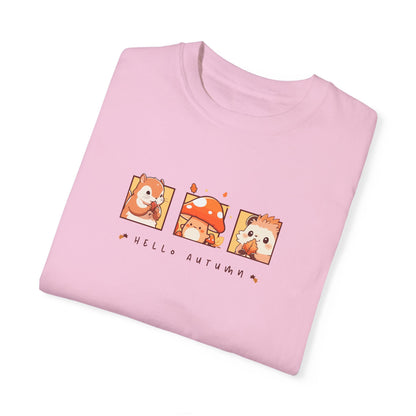 Hello Autumn Unisex Garment-Dyed T-shirt