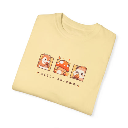 Hello Autumn Unisex Garment-Dyed T-shirt