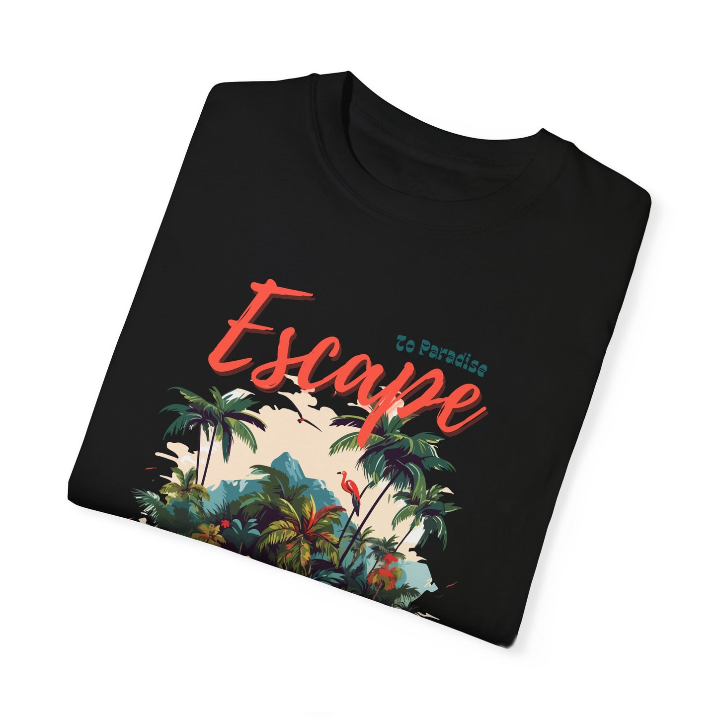 Escape Island Forest Unisex Garment-Dyed T-shirt