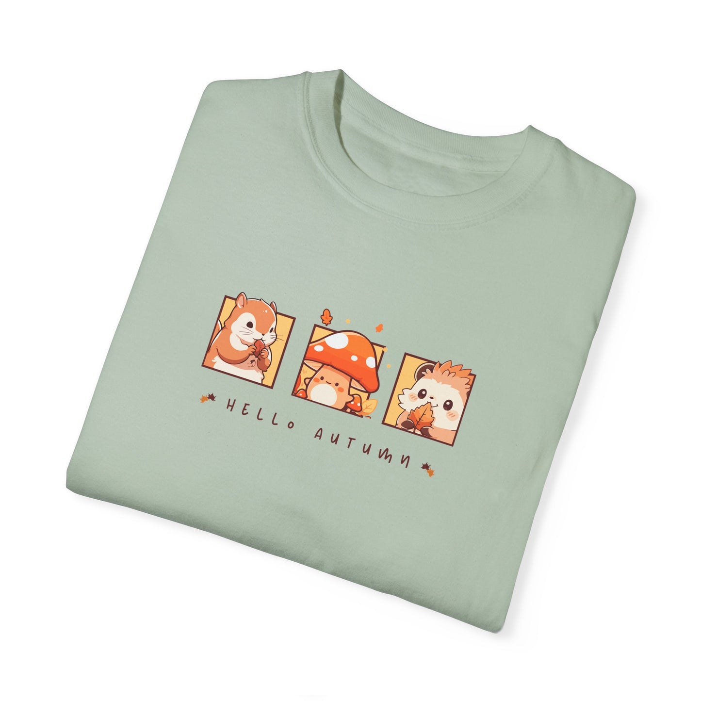 Hello Autumn Unisex Garment-Dyed T-shirt