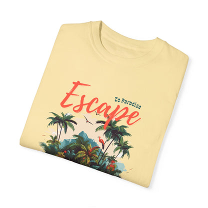 Escape Island Forest Unisex Garment-Dyed T-shirt