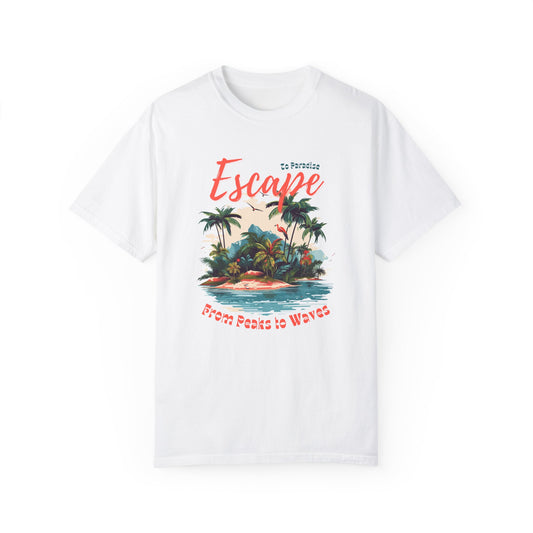 Escape Island Forest Unisex Garment-Dyed T-shirt