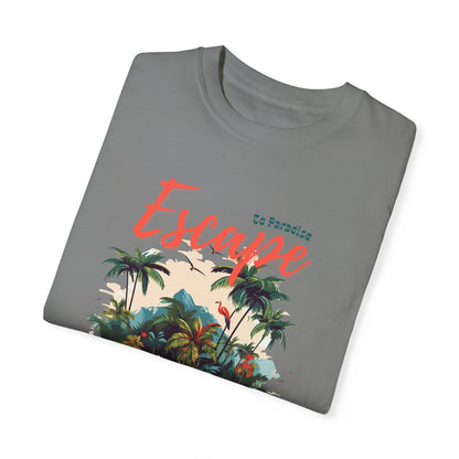 Escape Island Forest Unisex Garment-Dyed T-shirt