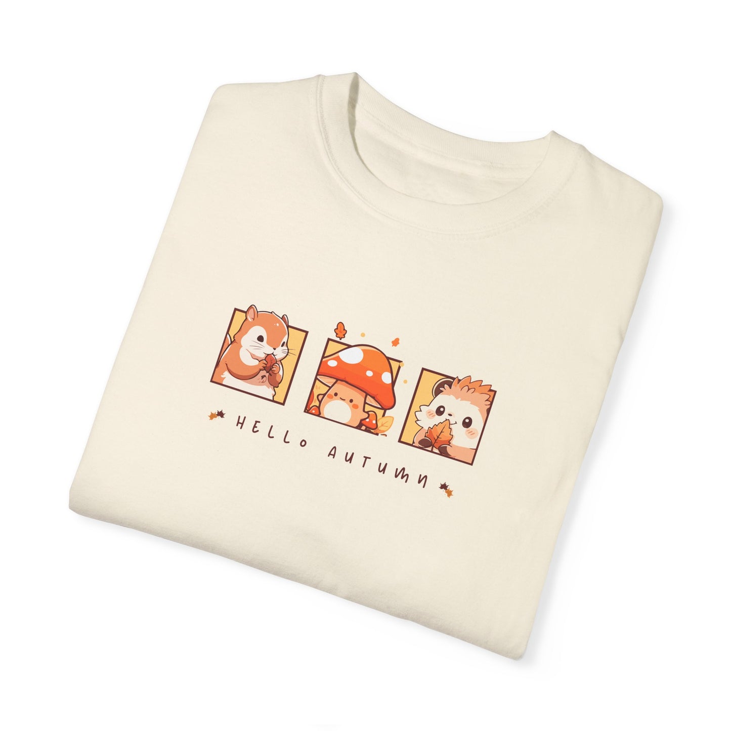 Hello Autumn Unisex Garment-Dyed T-shirt