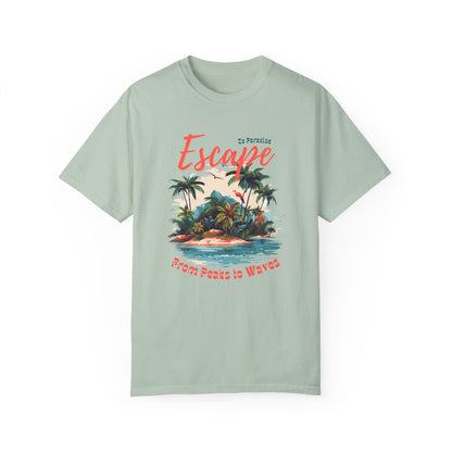 Escape Island Forest Unisex Garment-Dyed T-shirt