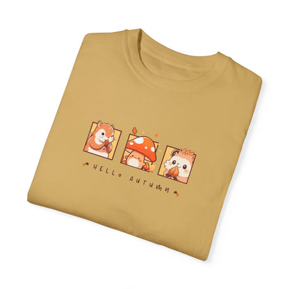 Hello Autumn Unisex Garment-Dyed T-shirt