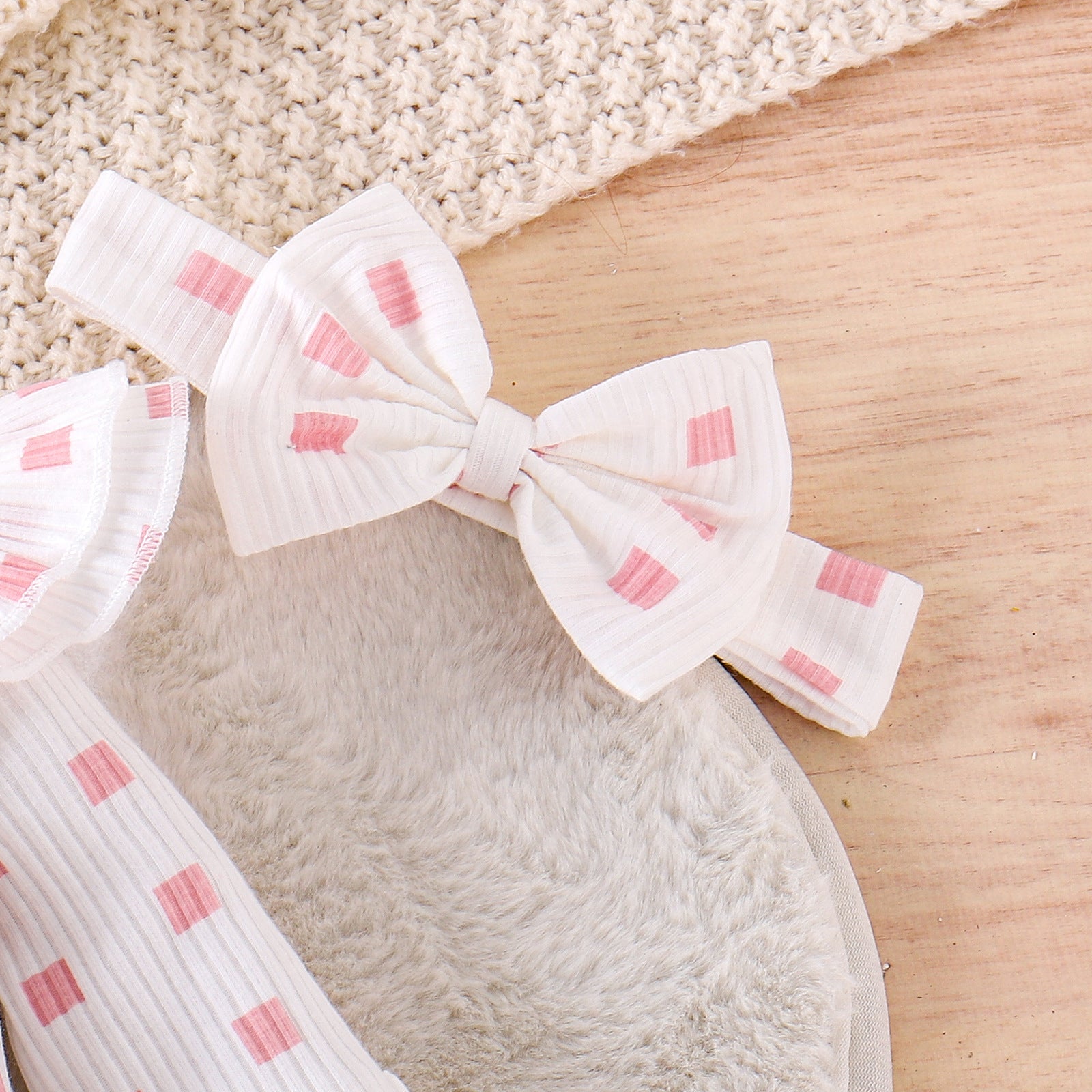 Cute Girl Baby Plaid Long-sleeved Romper