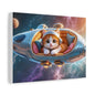 Cat Passenger Spaceship Matte Canvas, Stretched, 1.25"