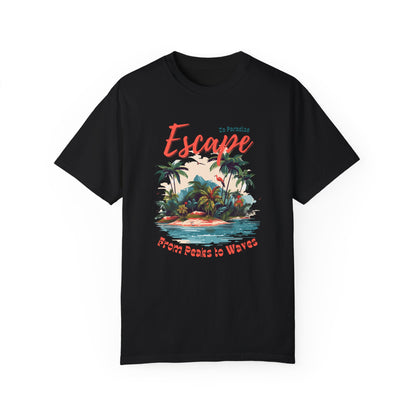 Escape Island Forest Unisex Garment-Dyed T-shirt