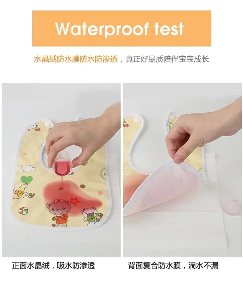 Baby Bibs for Children Waterproof Babys Bib Newborn Water Uptake Bibs Burp Cloths Things for Baby Stuff Feeding Boy Girl