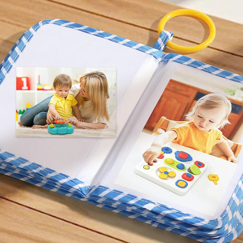 Baby Photo Album, Baby Photo Album Holds Pictures My First Soft Cloth Family Photos Book With Removable Hook