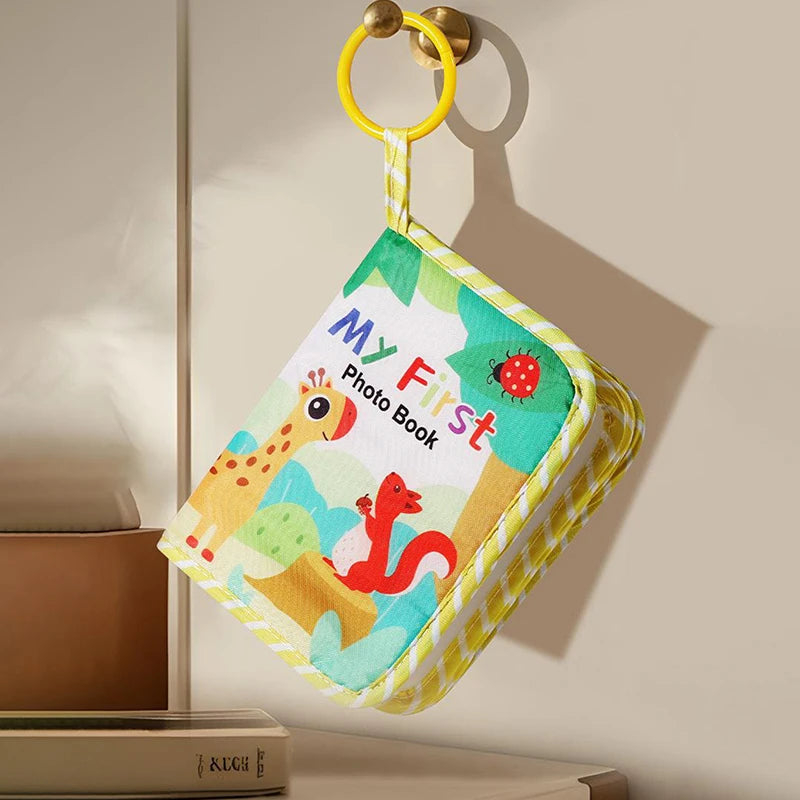 Baby Photo Album, Baby Photo Album Holds Pictures My First Soft Cloth Family Photos Book With Removable Hook