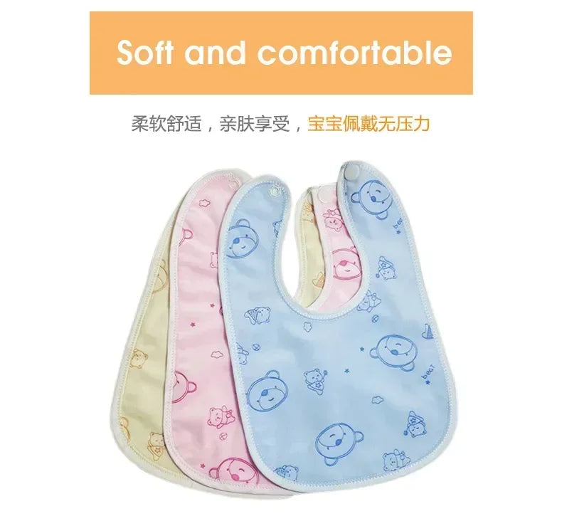 Baby Bibs for Children Waterproof Babys Bib Newborn Water Uptake Bibs Burp Cloths Things for Baby Stuff Feeding Boy Girl
