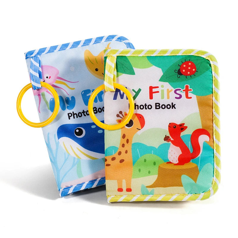 Baby Photo Album, Baby Photo Album Holds Pictures My First Soft Cloth Family Photos Book With Removable Hook