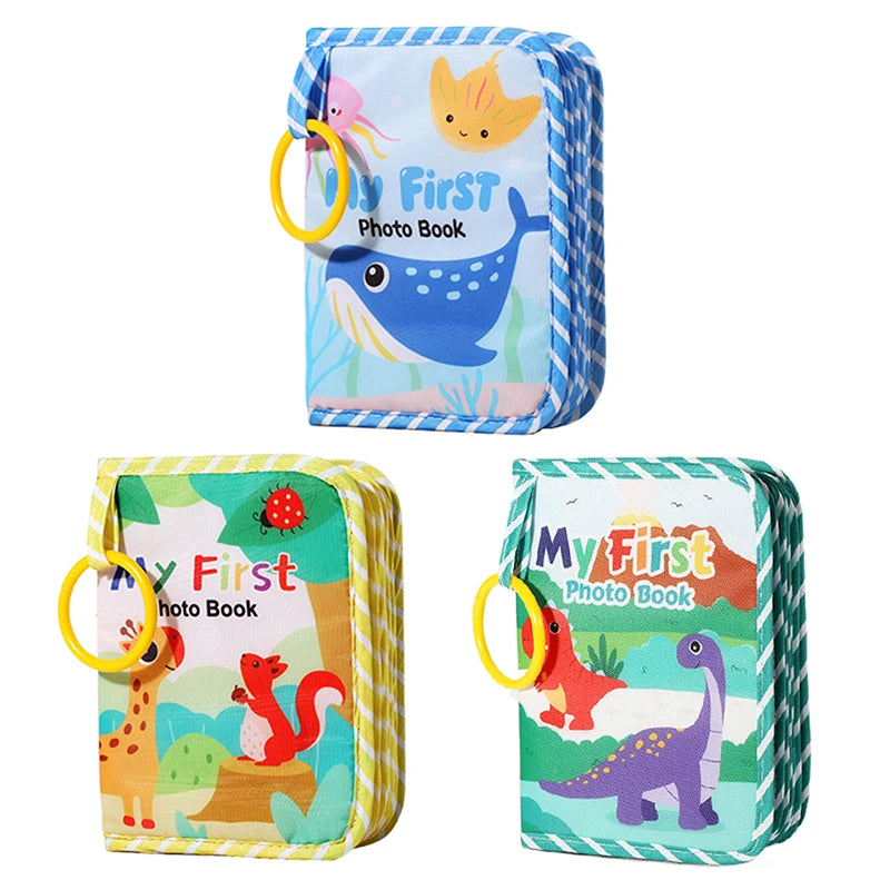 Baby Photo Album, Baby Photo Album Holds Pictures My First Soft Cloth Family Photos Book With Removable Hook