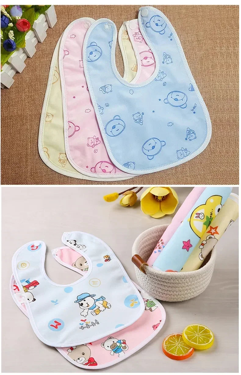Baby Bibs for Children Waterproof Babys Bib Newborn Water Uptake Bibs Burp Cloths Things for Baby Stuff Feeding Boy Girl